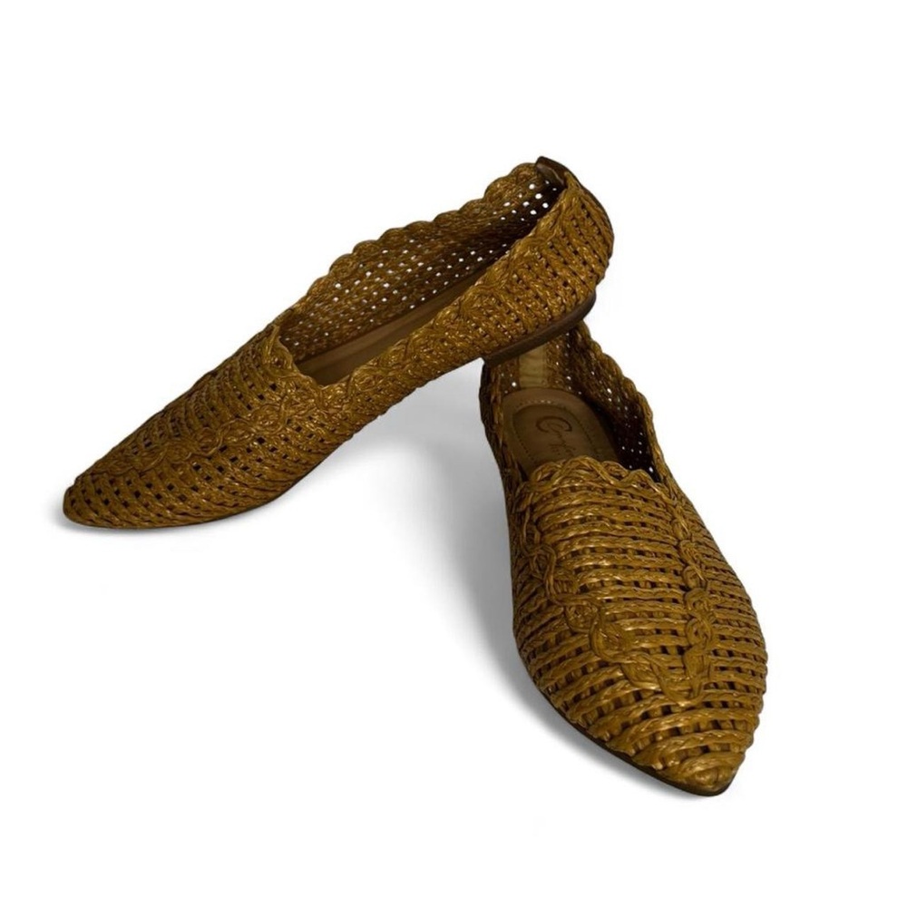 Cottagecore Basket weave flats